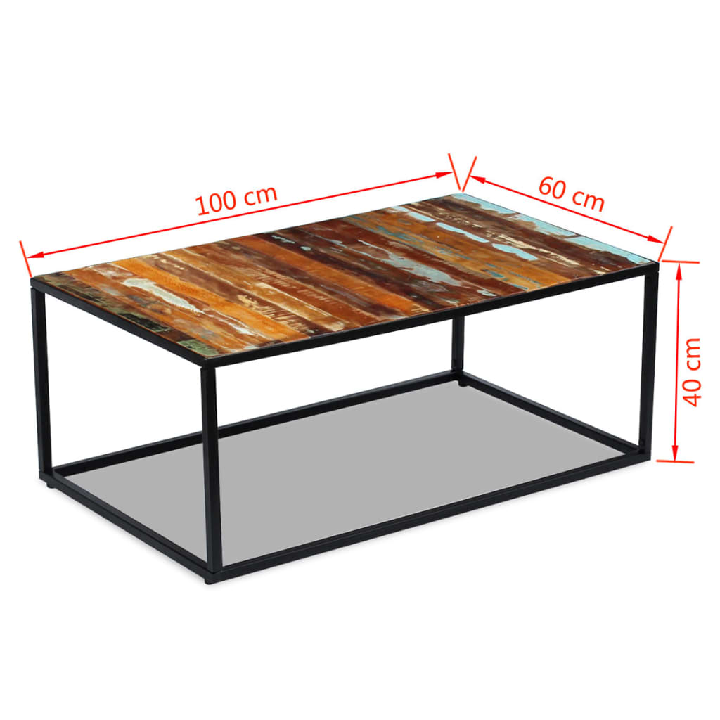 Couchtisch Altholz 100X60X40 Cm