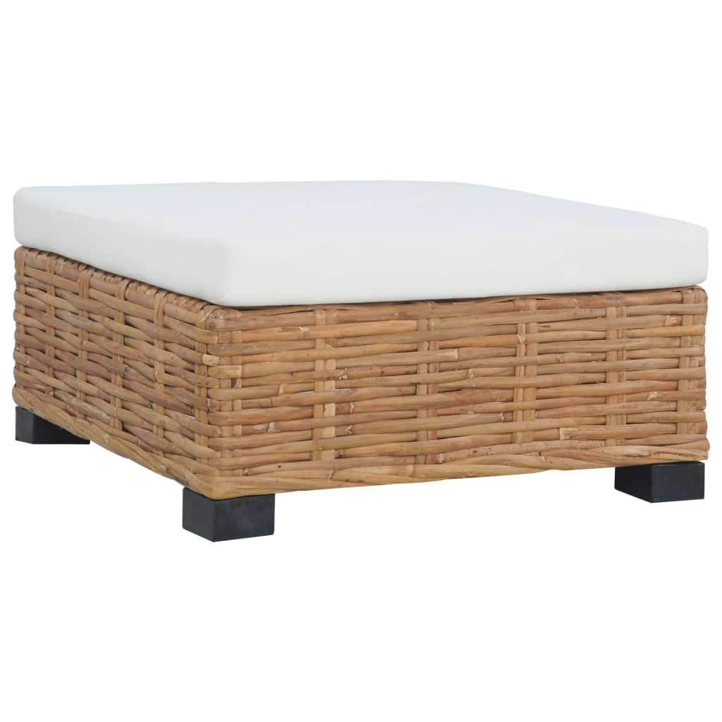 Couch 47X47X28 Cm Rattan Natur