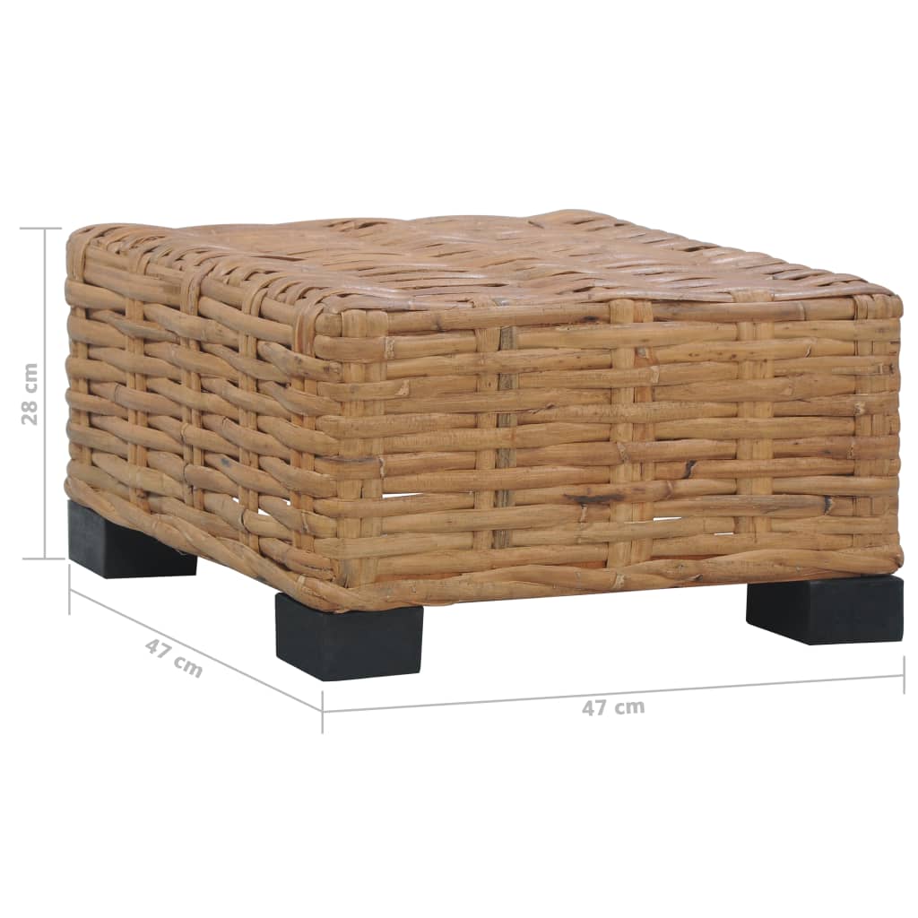 Couch 47X47X28 Cm Rattan Natur