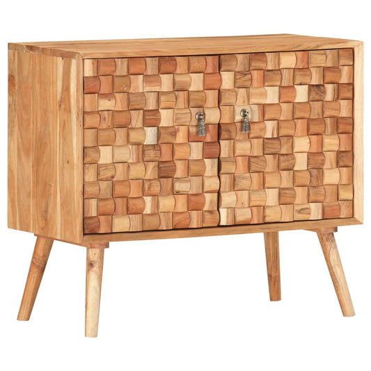 Sideboard 75 X 35 X 65 Cm Massivholz Akazie