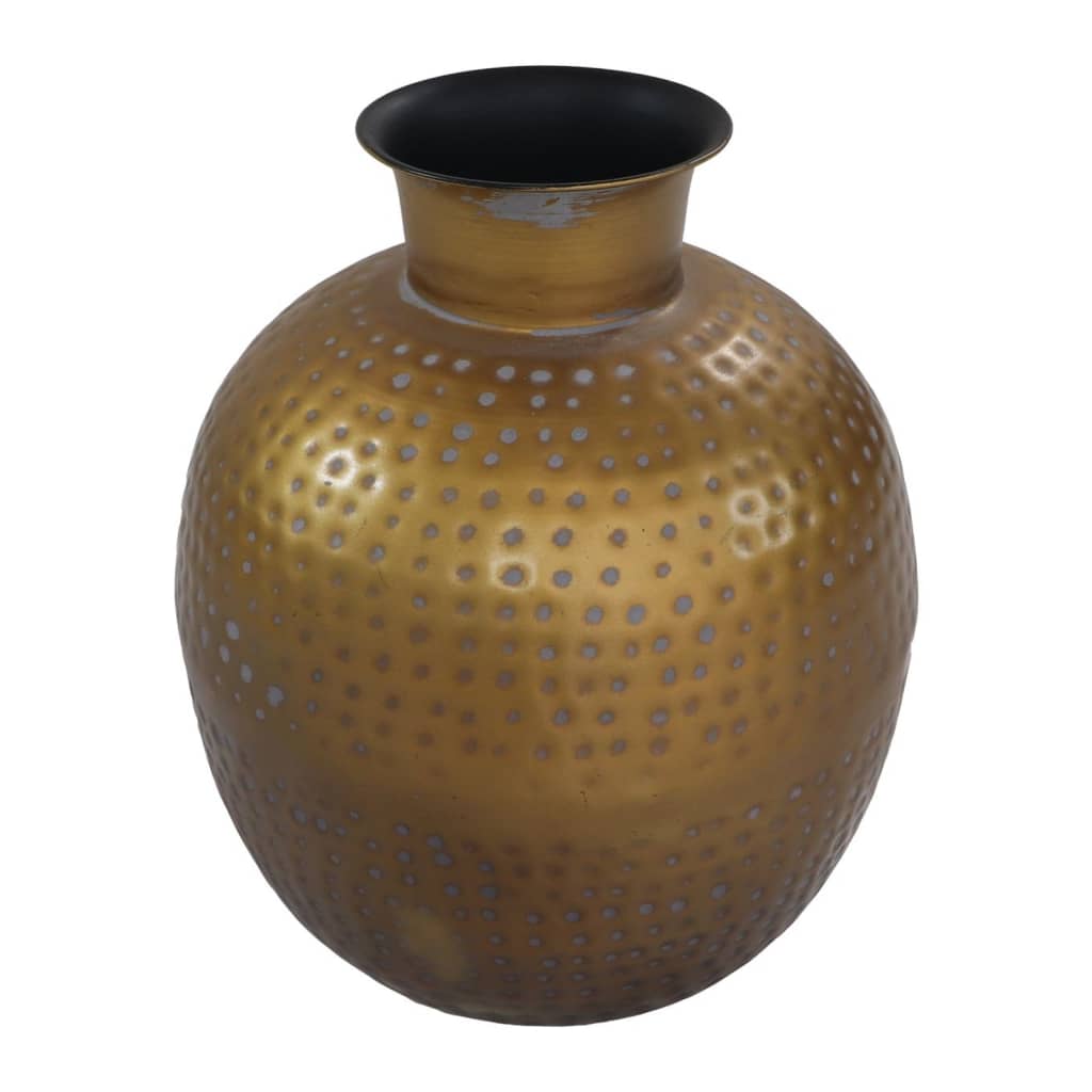 Hsm Collection Vase Padua Klein Gold Und Grau