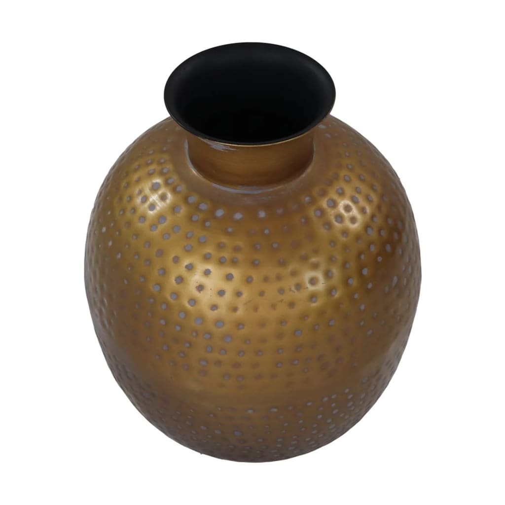 Hsm Collection Vase Padua Klein Gold Und Grau