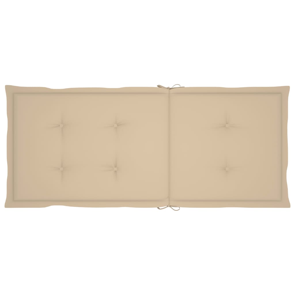 Garten-Liegestühle 2 Stk. Mit Kissen Akazie Massivholz Beige