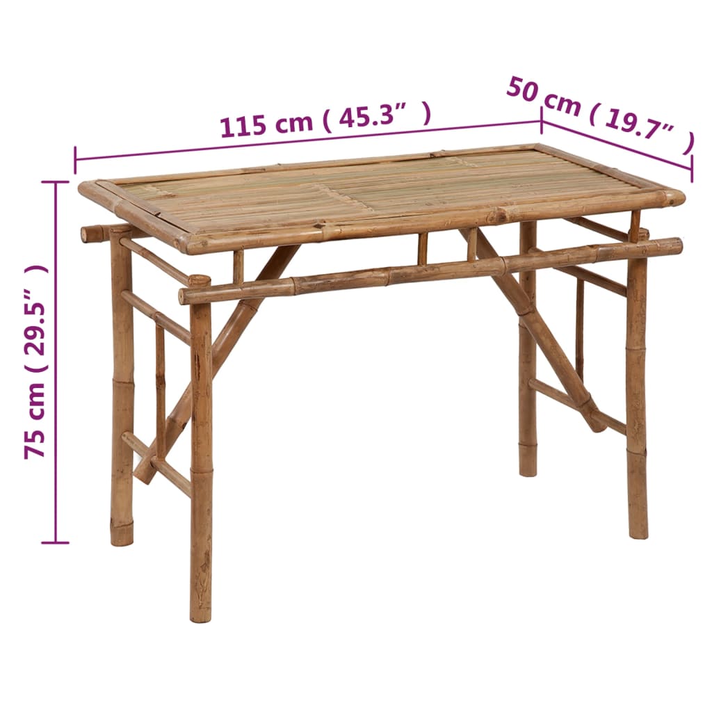 Gartentisch Klappbar Bambus