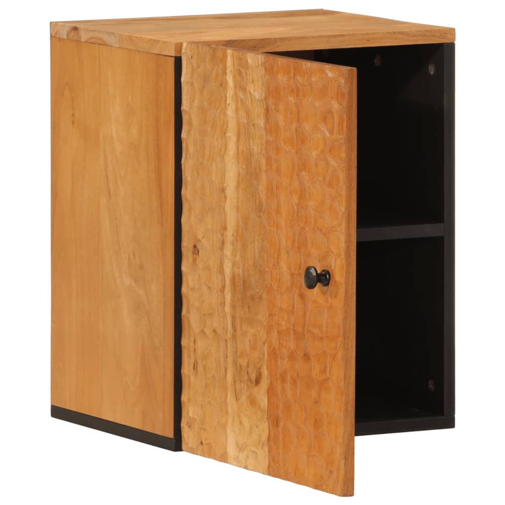 Bad-Wandschrank 38X33X48 Cm Massivholz Akazie