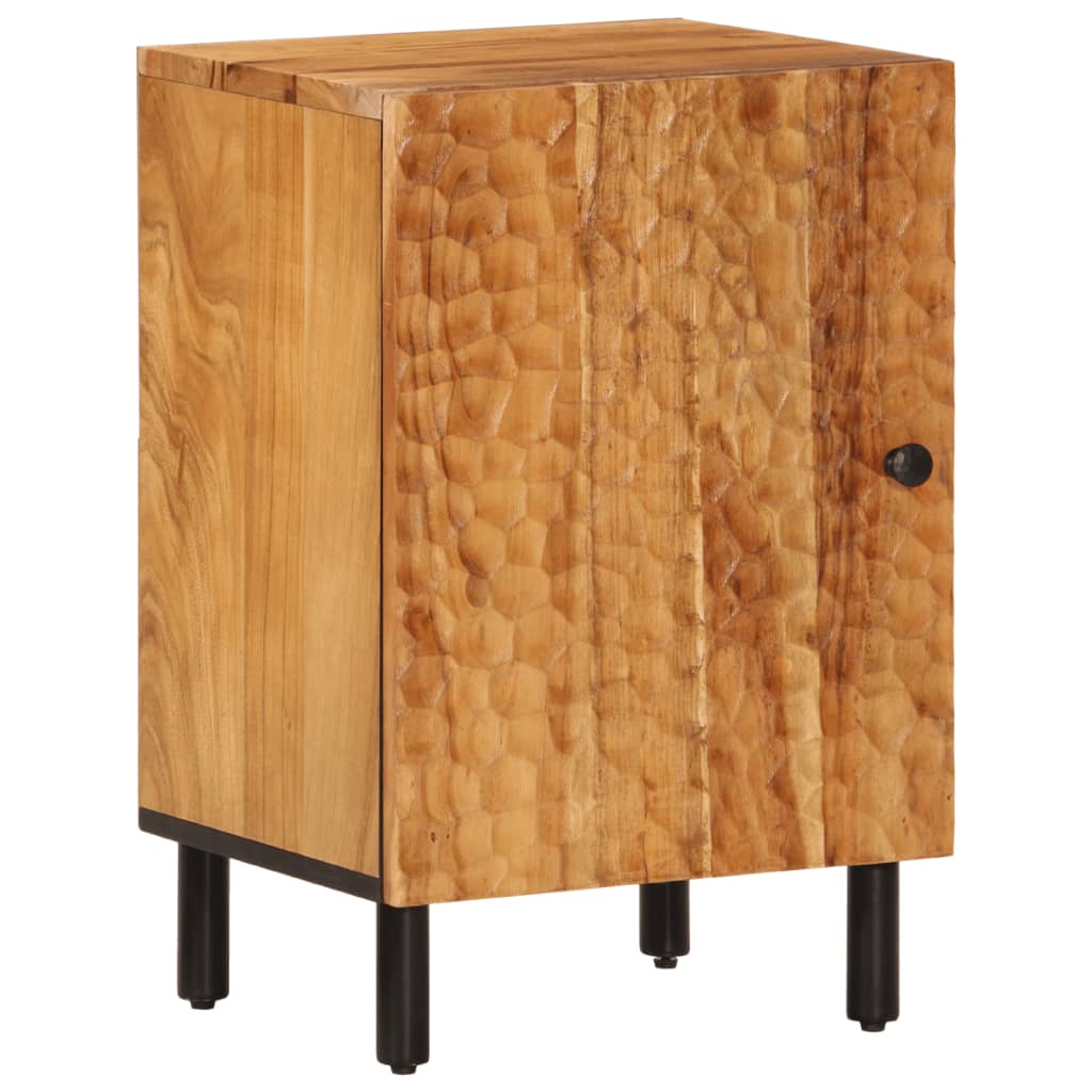 Badschrank 38X33X58 Cm Massivholz Akazie