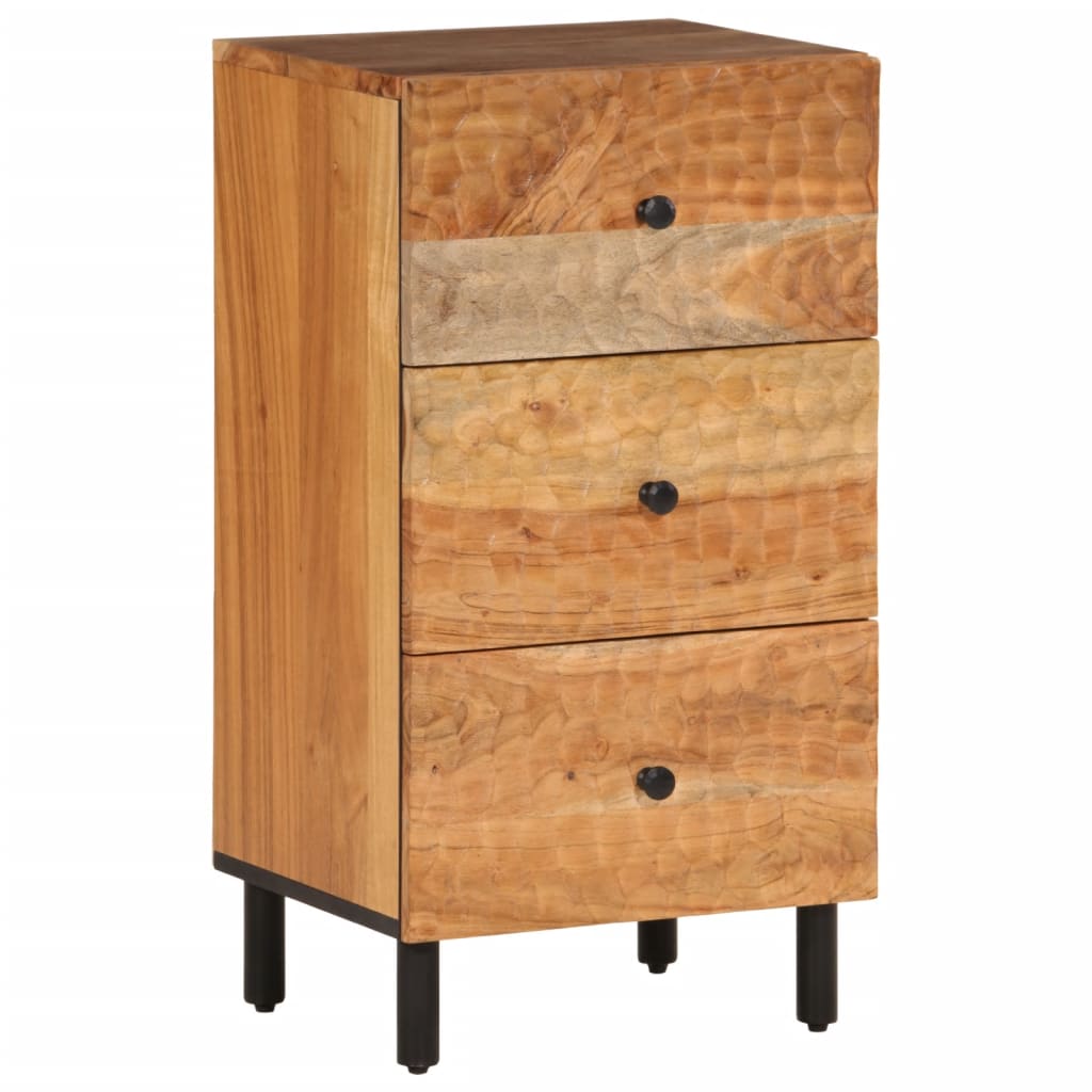 Beistellschrank 40X33X75 Cm Massivholz Akazie