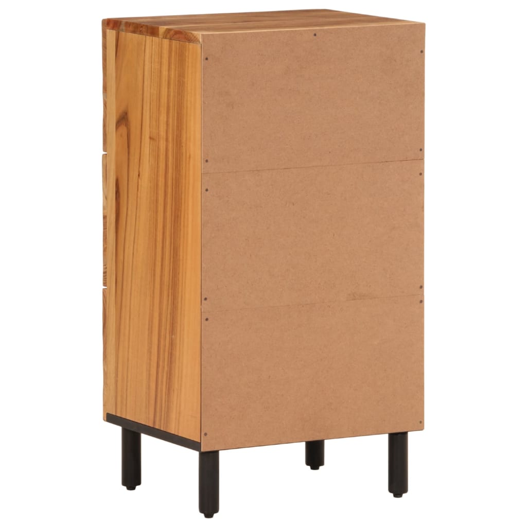 Beistellschrank 40X33X75 Cm Massivholz Akazie