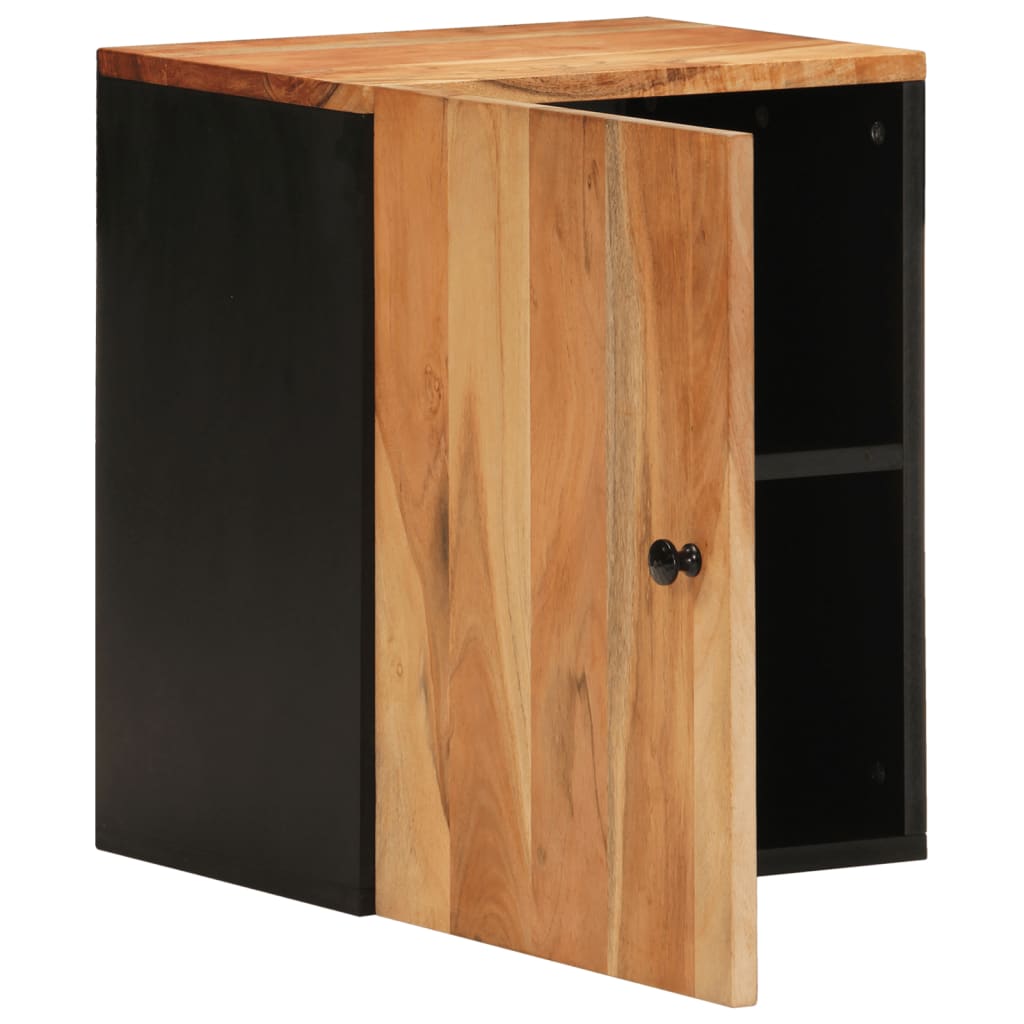 Bad-Wandschrank 38X33X48 Cm Massivholz Akazie