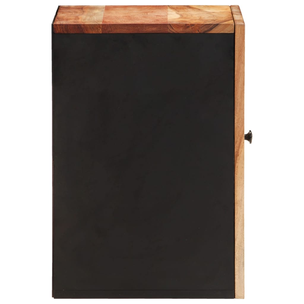 Bad-Wandschrank 38X33X48 Cm Massivholz Akazie