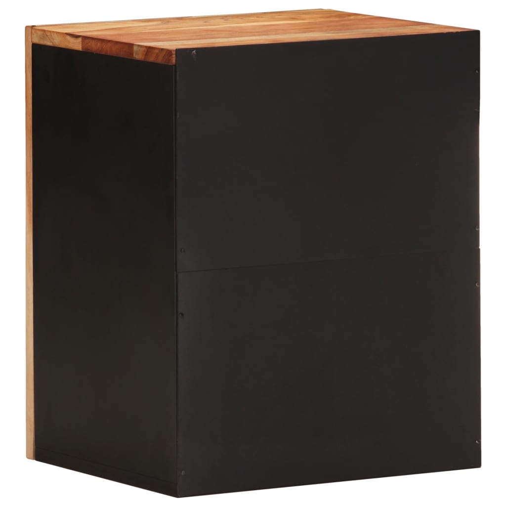 Bad-Wandschrank 38X33X48 Cm Massivholz Akazie