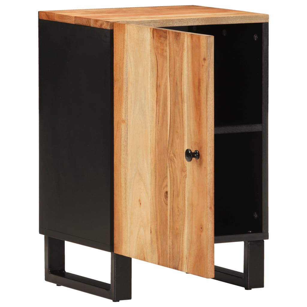 Badschrank 38X33X58 Cm Massivholz Akazie