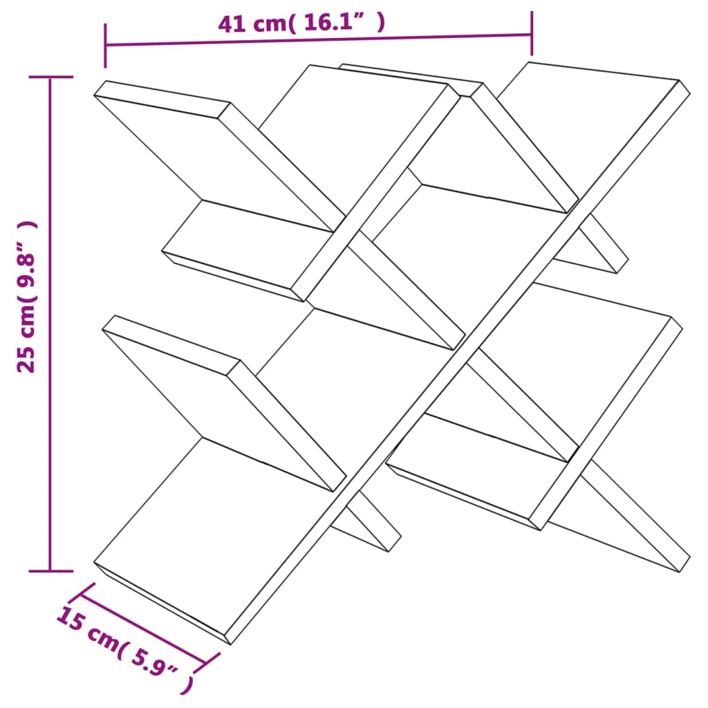 Weinregal Für 5 Flaschen 41X15X25 Cm Bambus