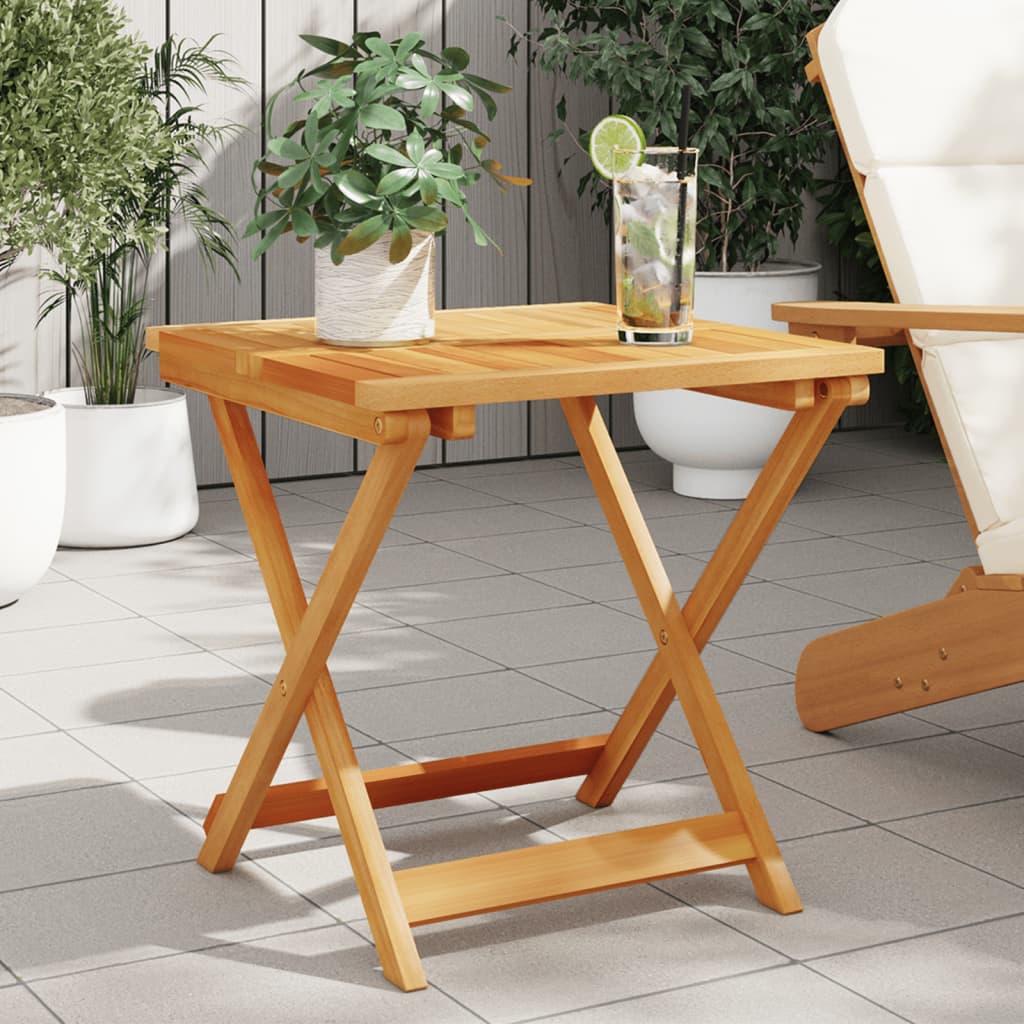 Gartentisch Klappbar 90X52,5X65 Cm Massivholz Akazie